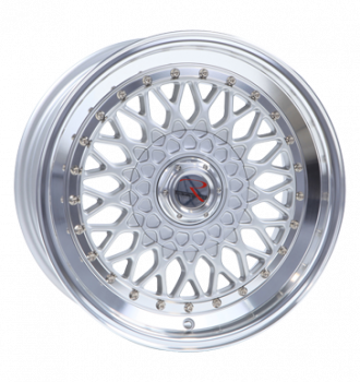 R-Style, RS1, 7,5x16 ET38 4x100 73,1  silber Horn poliert
